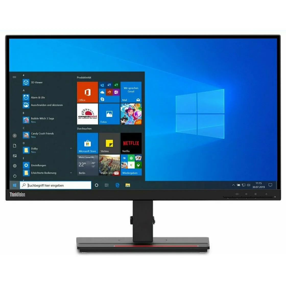Монитор Lenovo ThinkVision T24h-20 61F0GAT1EU